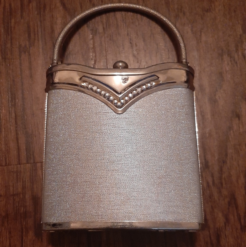 Silver Vintage Clutch Purse